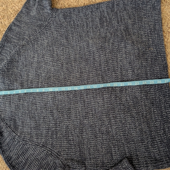 ​L.L. Bean Men’s XL Full Zip Waffle Knit Sweater 100% Cotton Blue ID 298244 - Picture 6 of 6